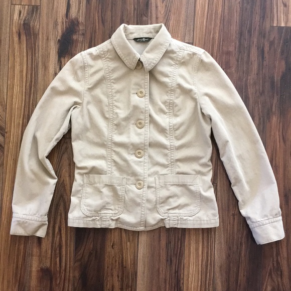 Eddie Bauer Tan Corduroy Jacket - Picture 1 of 5